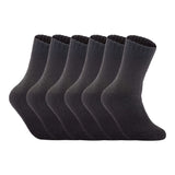 Lian LifeStyle Ultralight Men's 6 Pairs Wool Crew Socks Sweat Absorbent Size 6-9