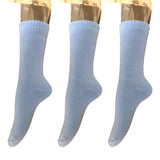 Lian LifeStyle Women's 3 Pairs Perfect Fit Soft Wool Crew Socks Size 6-9 LK1602
