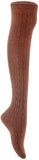 Lian LifeStyle Women's 5 Pairs Adorable Comfortable Soft Thigh High Over Knee High Cotton Socks Size 6-9 L1024 (Random)