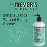 Hydrating Natural Hand and Body Lotion Safe to Use w/ Shea Butter Basil Scented Lotion for Women and Men A Daily Moisturizing Lotion 12 FL Oz Refillable Pump Bottle, 6 Bottles