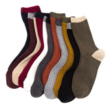 Lian LifeStyle Attractive Women's 4 Pairs Cotton Crew Socks Size 6-9 HR1751