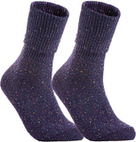 Lian LifeStyle Big Girl's Women's 2 Pairs Knee High Wool Socks HR1412 Size 6-9