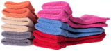 Lian LifeStyle Children 6 Pairs Pack Thick Wool Blend Crew Boot Socks Plain Color