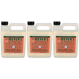Hydrating Hand Soap Refill in Refreshing Geranium Scent for any Soap Dispenser for Bathroom & Kitchen Essential Oils for Hand Wash Cruelty Free Eco Friendly Products, 33 Fl OZ Per Pack, Pack of 3