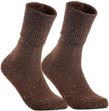 Lian LifeStyle Big Girl's Women's 2 Pairs Knee High Wool Socks HR1412 Size 6-9