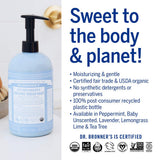 Moisturizing Liquid Hand Soap Soothing Clean, Made with Essential Oils, Cruelty Free Cleanser that Washes Away Dirt, Baby Unscented, 24 FL OZ Bottle, 4 Bottles