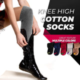 Lian LifeStyle Women's 1 Pair Knee High Cotton Socks HR158212 Size 6-9