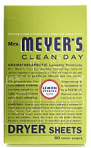Dryer Sheets, Lemon Verbena Scent, Softens Fabric, Reduces Static, Cruelty Free Formula, Pack of 3, 80 Count Per Pack