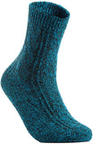 Lian LifeStyle Big Girl's Women's 6 Pairs Wool Blend Crew Socks HR1613 Size 6-9