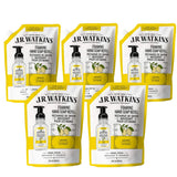 Foaming Liquid Hand Soap Refill Pouch, Lemon Scent, Liquid Hand Wash for Bathroom or Kitchen, USA Made and Cruelty Free, 28 Fl OZ Per Pack, 5 Pouches