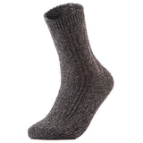 Lian LifeStyle Women's 7 Pairs Pack Perfect Fit Wool Crew Socks. Cute and Comfortable with Wide  and Styles Size 6-9 HR1613(1 Dark Grey, 2 Black, 1 Grey, 1 Blue, 1 Brown, 1 Coffee)