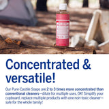 Dr. Bronnerâ€™s - Pure-Castile Liquid Soap (Peppermint) - Made with Organic Oils, 18-in-1 Uses: Face, Body, Hair, Laundry, Pets and Dishes, Concentrated, Vegan, Non-GMO