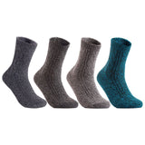 Lian LifeStyle Perfect Fit Women's 4 or 7 Pairs Wool Crew Socks Size 6-9 HR1613