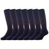 AATMart Children’s 6 Pairs High Quality Knee-High Wool Socks - Durable & Warm Best Socks Perfect for Daily Wear FS02 Size 4-6Y( Navy)
