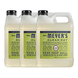 Hydrating Hand Soap Refill in Refreshing Lemon Verbena Scent for any Soap Dispenser for Bathroom & Kitchen Essential Oils for Hand Wash Cruelty Free, 33 Fl OZ Per Bottle, 3 Bottles