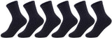 Lian LifeStyle Children's 6 Pairs Premium Cotton Crew Socks Size (5Y-15Y) JH0108