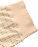 Lian LifeStyle Infant Baby's 1 PK Organic Cotton Underwear Size M Honey Dew w Ivory Strip