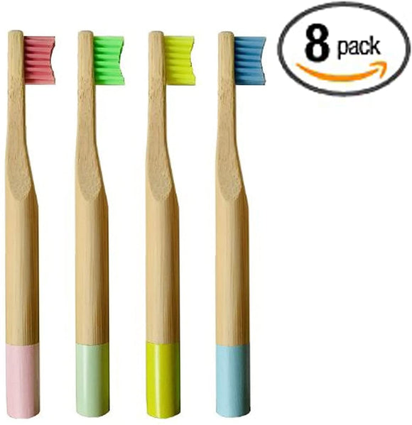 High Quality Toddler Toothbrush for Clean & Healthy Teeth and Gums. Soft Bristle Toothbrush for Daily Use, 8 Packs 1 Count Each (Assorted Color)