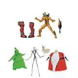 The Nightmare Before Christmas Deluxe Lighted Action Figure Box Set + Venom 6-inch Collectible Action Figure Toy Phage Premium Design and 1 Accessory, Pack of 2