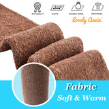 Women's 2 Pairs Cute Fluffy and Fancy Knee High Cotton Socks with a Wide Color and Size Range HR158212 Size 6-9(Coffee)