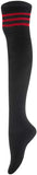 Lovely Annie Women's 6 Pairs Over-the-Knee Thigh High Knee High Cotton Socks Size 6-9