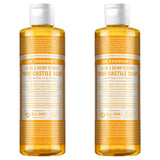 Undiluted Pure Castile Liquid Soap in Citrus Scent: 18-in-1 All Natural Soap w/ Organic Essential Oil Citrus Scent, All Purpose Castile Soap for Skincare, Hand Wash, Cleaning & More, 8 Fl OZ Bottle
