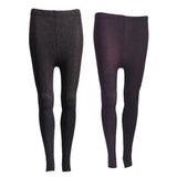 Lian LifeStyle Ultra Comfy Spandex Leggings for Women 2 Pair's | Teen & Juniors leggings - Breathable & Lightweight | Stretchy & Cool Active Wear: Workout Tights, Yoga Pants, Running Leggings | Perfect as Daily Basics, Color (Coffee,Purple)