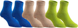 6 Pairs Children's, Fascinating Cotton Socks LAJH Size 0M-5Y