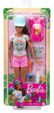 Barbie Hiking Doll, Brunette, with Puppy & 9 Accessories, Including Backpack Pet Carrier, Map, Camera & More, Gift for Kids 3 to 7 Years Old