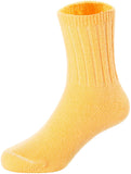 2 Pairs Children's Comfy, Durable, Stretchable Wool Crew Socks Size 0Y-6Y
