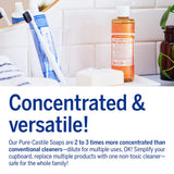 Undiluted Pure Castile Liquid Soap in Tea Tree: 18-in-1 All Natural Soap w/ Organic Essential Oil Tea Tree, All Purpose Castile Soap for Skincare, Hand Wash, Cleaning & More, 4 Fl OZ Bottle, 5 Bottles
