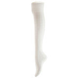 AATMart Awesome Women's 4 Pairs Thigh High Cotton Socks Soft, Super Durable Perfect as Winter Socks ATT1024 Size 6-9  (White)