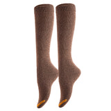 Women's 2 Pairs Cute Fluffy and Fancy Knee High Cotton Socks with a Wide Color and Size Range HR158212 Size 6-9(Coffee)