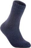 Lian LifeStyle Men's 2 Pairs Great Activewear Wool Crew Socks LK1603 Size 6-9