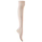 AATMart Awesome Women's 4 Pairs Thigh High Cotton Socks Soft, Super Durable Perfect as Winter Socks ATT1024 Size 6-9 (Cream)