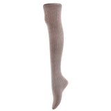 AATMart Awesome Women's 4 Pairs Thigh High Cotton Socks Soft, Super Durable Perfect as Winter Socks ATT1024 Size 6-9 (Dark Grey)