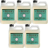 Hydrating Hand Soap Refill in Refreshing Basil Scent for any Soap Dispenser for Bathroom & Kitchen Liquid Soap w/ Essential Oils for Hand Wash Cruelty Free Eco Friendly Products, 33 Fl OZ Per Bottle, 2 Bottles