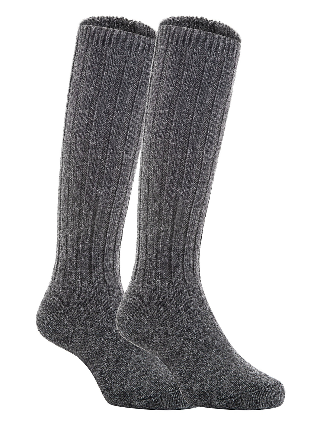 Lian Style Unisex Baby Children 4 Pairs Knee-high Wool Boot Blend Boot Socks Size 4-6Y(Dark Gray)