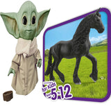 Horse Club Animal Figurine Horse Toys for Girls and Boys + The Child Talking Toy with Character Sounds and Accessories The Mandalorian, Pack of 2