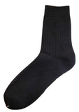 AATMart Men's 3 Pairs Lightweight Wool Crew Socks with Breathable Features | Hiking & Running Socks Best for Athletic & Daily Wear Casual Solid Size 6-9(Black)