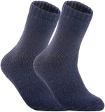 Lian LifeStyle Women's 6 Pairs Perfect Fit Wool Crew Socks Size 6-9 WD Plain