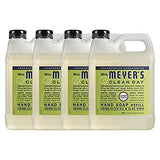 Hydrating Hand Soap Refill in Refreshing Lemon Verbena Scent for any Soap Dispenser for Bathroom & Kitchen Essential Oils for Hand Wash Cruelty Free Eco Friendly Products, 33 Fl OZ Per Pack, Pack of 4