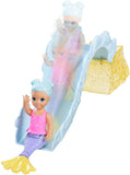 Barbie Dreamtopia Mermaid Nursery Playset with Barbie Mermaid Doll, Toddler and Baby Mermaid Dolls, Slide and Accessories, Gift for 3 to 7 Year Olds