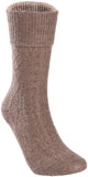 Lian LifeStyle Perfect Fit Women's Wool Crew Socks L1860 Size 6-9