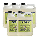 Hydrating Hand Soap Refill in Refreshing Lemon Verbena Scent for any Soap Dispenser for Bathroom & Kitchen Essential Oils for Hand Wash Cruelty Free Eco Friendly Products, 33 Fl OZ Per Pack, Pack of 5