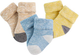 Lian LifeStyle Premium Children's 6 Pairs Cotton Crew Socks LZM03 Size 0Y-2Y