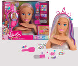 Barbie Deluxe 20-Piece Glitter and Go Styling Head, Blonde Hair and Unicorn Headband