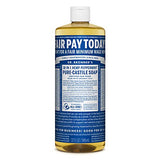 Dr. Bronners Peppermint 32oz. Castile Soap (2 Pack)