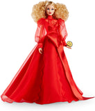 Barbie Collector Mattel 75th Anniversary Doll in Red Chiffon Gown, Blonde