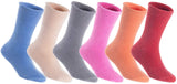 Lian LifeStyle Fantastic Children's 6 Pairs Wool Socks LK0601 Size 6M-12M (Random)